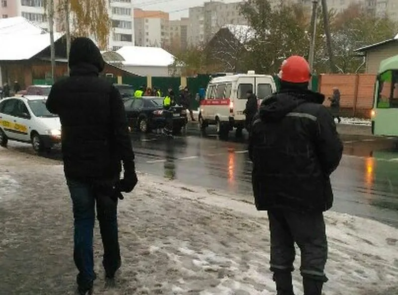 Фотофакт: на улице Полесской сбили пешехода